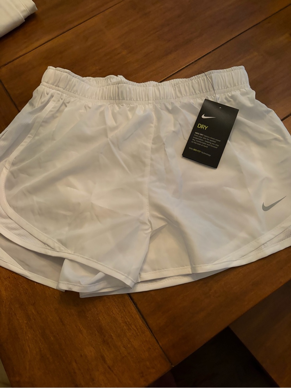 Nike Women’s White Athletic Dri-FIT Shorts